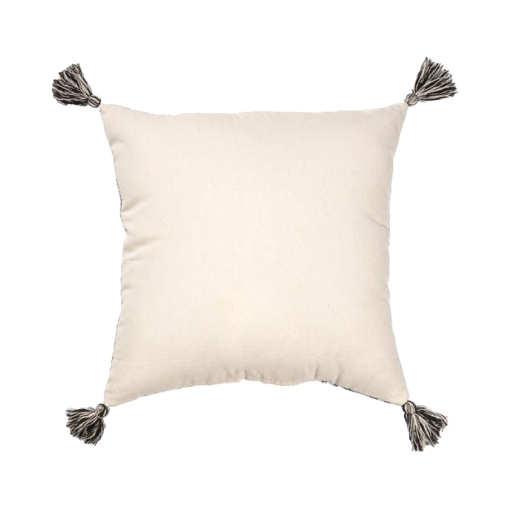 Modern Farmhouse Decorative Pillow Boho Throw Pillow 20" Square - Picture 2 of 2